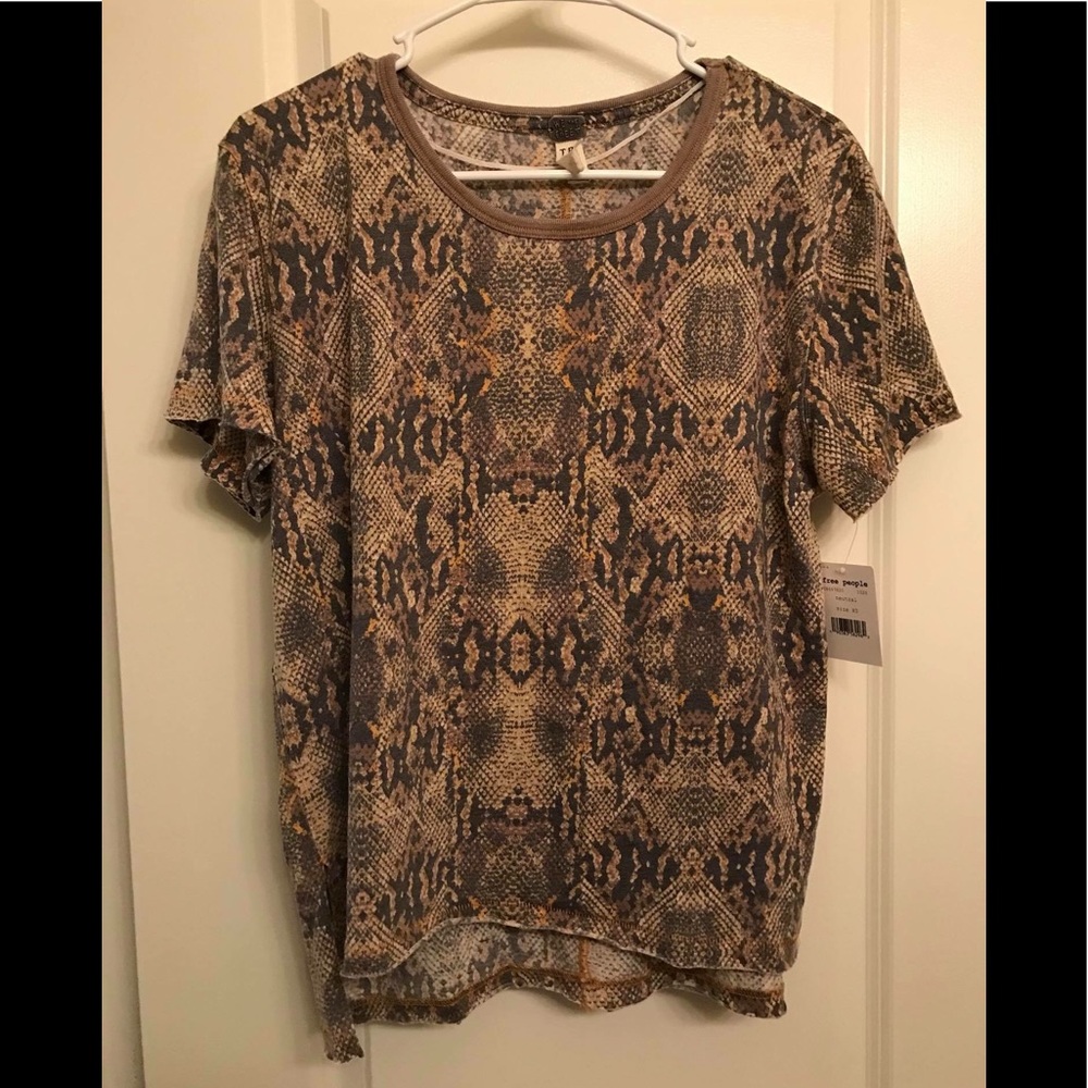 Free People snakeskin shirt